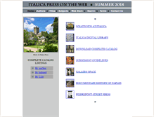 Tablet Screenshot of italicapress.com